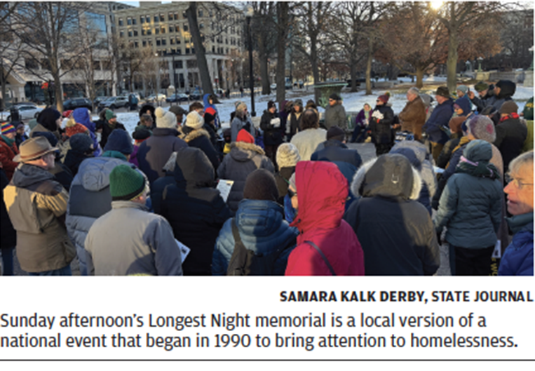 longest night | JustDane | Changing Lives. Changing the Community Just Dane logo madison wi