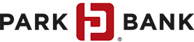 Park Bank logo with the word PARK, a red shield emblem in the center, and BANK on the right.