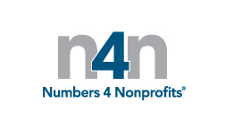 Numbers 4 Nonprofits logo (n4n) with gray and blue text: 'Numbers 4 Nonprofits' and a stylized n4n mark.